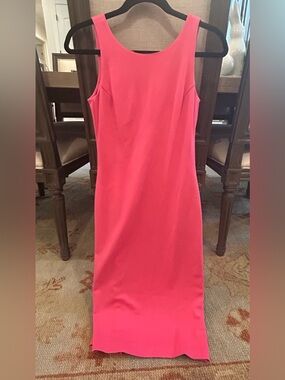 Size Small Pull Amanda Uprichard Fuchsia Sleeveless Midi Sheath Dress